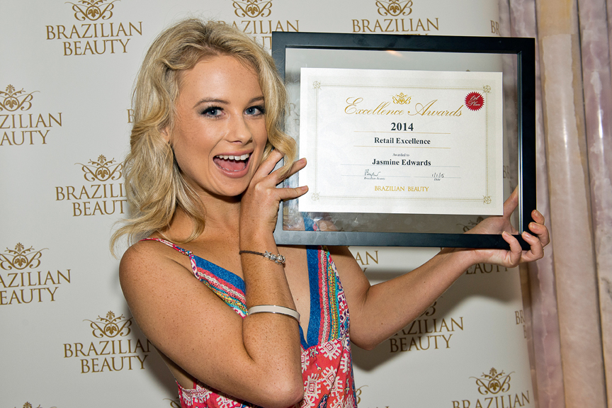 Jasmine Edwards from our Redcliffe salon won the Retail Excellence Award