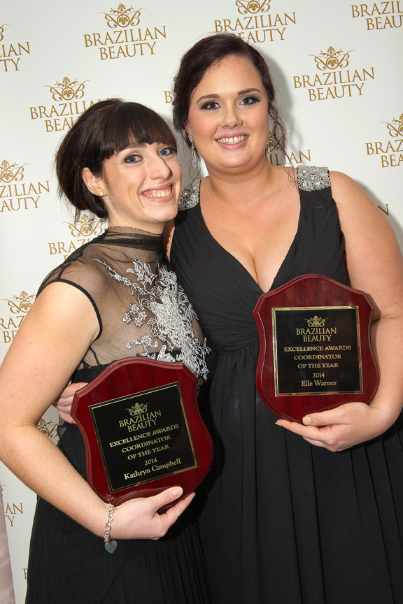 Kathryn Campbell (left) from Bendigo and Elle Warner (right) from Teneriffe jointly won Coordinator of the year