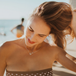 tanned girl on the beach